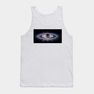 Saturn silhouetted, Cassini image (R390/0177) Tank Top